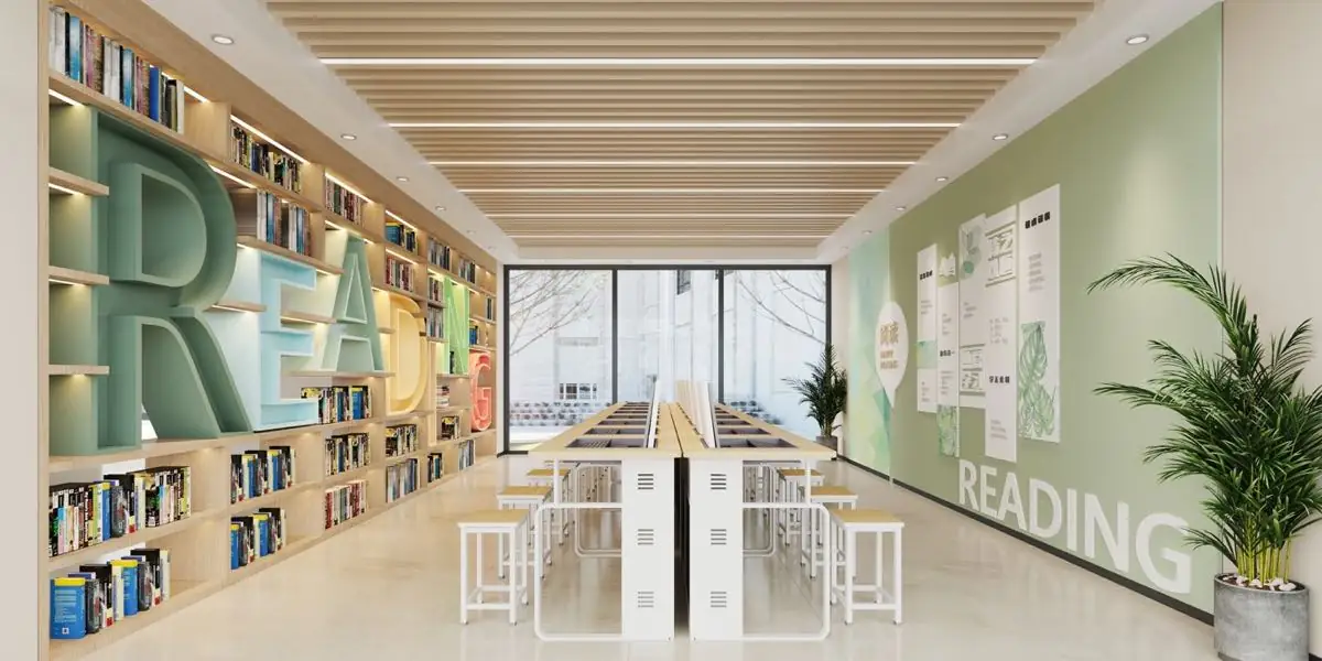 钦州市第三中学智慧阅览室项目图像